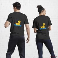 Plastic Duck Black Active T-Shirt (Back printed)