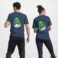 Baby duck Navy Active T-Shirt (Back printed)