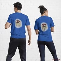 Ghost Duck (foggy) Royal Blue Active T-Shirt (Back printed)