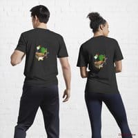 Kamikaze Duck Black Active T-Shirt (Back printed)