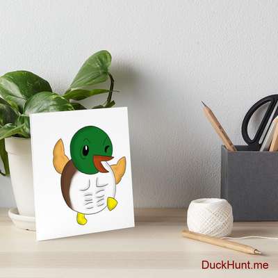 Super duck Art Board Print image
