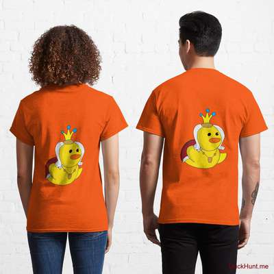 Royal Duck Orange Classic T-Shirt (Back printed) image