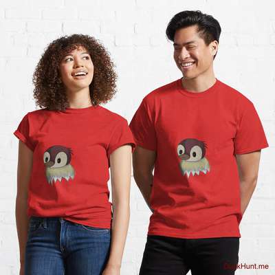 Ghost Duck (fogless) Red Classic T-Shirt (Front printed) image