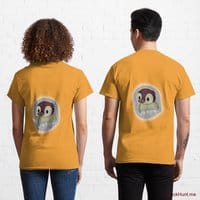 Ghost Duck (foggy) Gold Classic T-Shirt (Back printed)