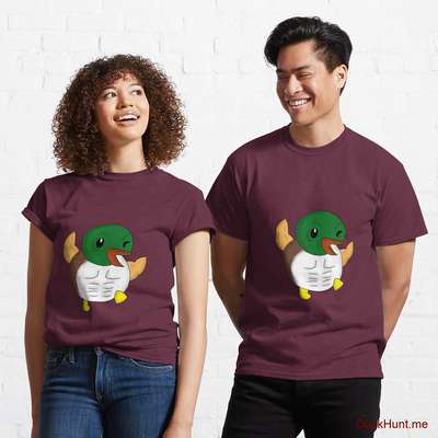 Super duck Dark Red Classic T-Shirt (Front printed) image