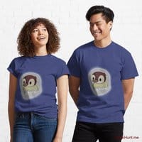Ghost Duck (foggy) Blue Classic T-Shirt (Front printed)