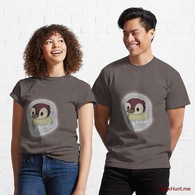 Ghost Duck (foggy) Dark Grey Classic T-Shirt (Front printed) image