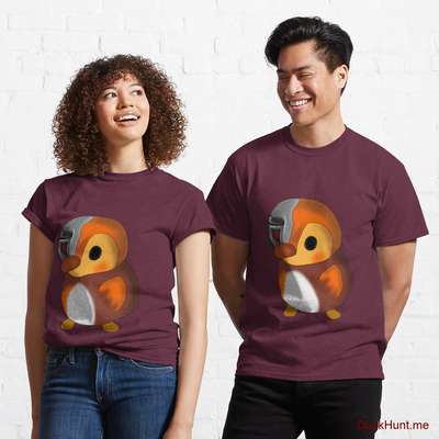 Mechanical Duck Dark Red Classic T-Shirt (Front printed) image