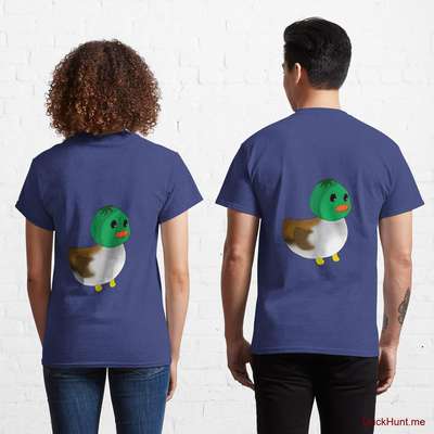 Normal Duck Blue Classic T-Shirt (Back printed) image