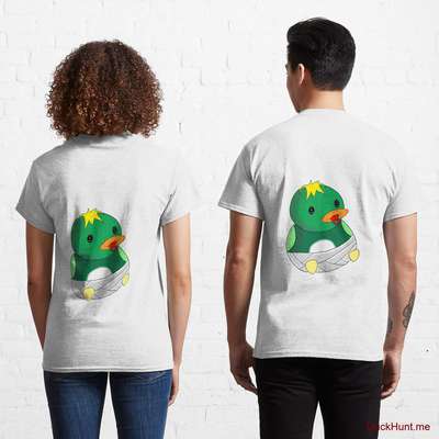 Baby duck White Classic T-Shirt (Back printed) image