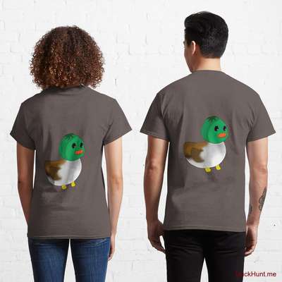 Normal Duck Dark Grey Classic T-Shirt (Back printed) image