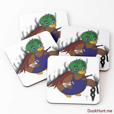 Dead Boss Duck (smoky) Coasters (Set of 4) image