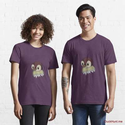 Ghost Duck (fogless) Eggplant Essential T-Shirt (Front printed) image