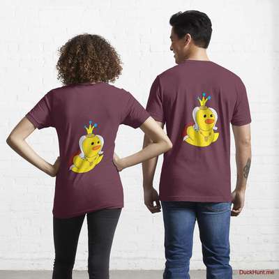 Royal Duck Dark Red Essential T-Shirt (Back printed) image