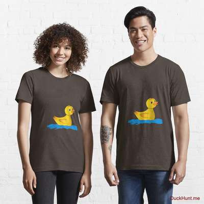 Plastic Duck Brown Essential T-Shirt (Front printed) image