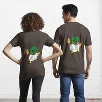Super duck Brown Essential T-Shirt (Back printed)