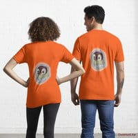 Ghost Duck (foggy) Orange Essential T-Shirt (Back printed)