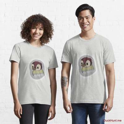 Ghost Duck (foggy) Light Grey Essential T-Shirt (Front printed) image