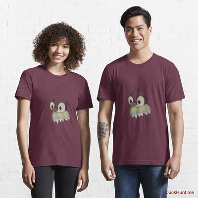 Ghost Duck (fogless) Dark Red Essential T-Shirt (Front printed) image