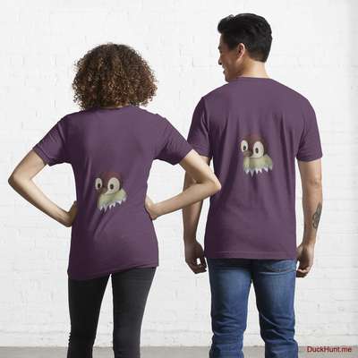 Ghost Duck (fogless) Eggplant Essential T-Shirt (Back printed) image
