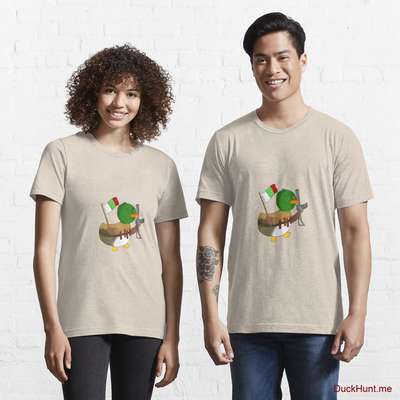 Kamikaze Duck Creme Essential T-Shirt (Front printed) image