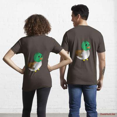 Normal Duck Brown Essential T-Shirt (Back printed) image