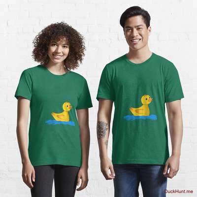 Plastic Duck Green Essential T-Shirt (Front printed) image