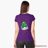 Baby duck Purple Fitted Scoop T-Shirt (Back printed)