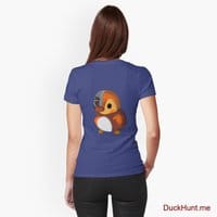 Mechanical Duck Blue Fitted T-Shirt (Back printed)