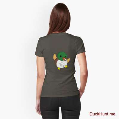 Super duck Army Fitted T-Shirt (Back printed) image