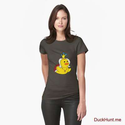 Royal Duck Army Fitted T-Shirt (Front printed) image