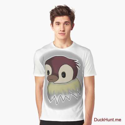 Ghost Duck (foggy) White Graphic T-Shirt image