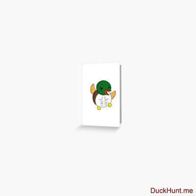Super duck Greeting Card image