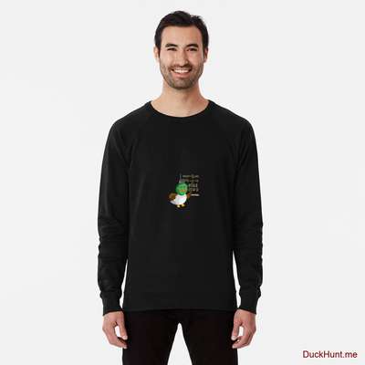 Prof Duck Black Lightweight Sweatshirt image