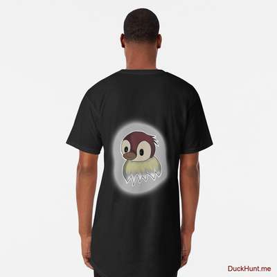 Ghost Duck (foggy) Black Long T-Shirt (Back printed) image