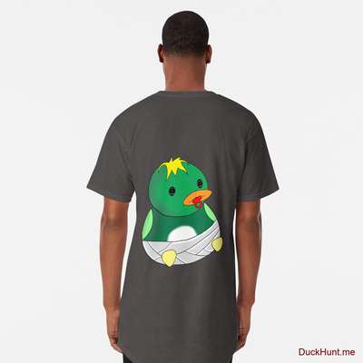 Baby duck Charcoal Heather Long T-Shirt (Back printed) image