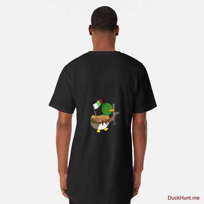 Kamikaze Duck Black Long T-Shirt (Back printed) image