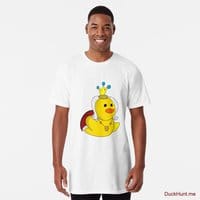 Royal Duck White Long T-Shirt (Front printed)