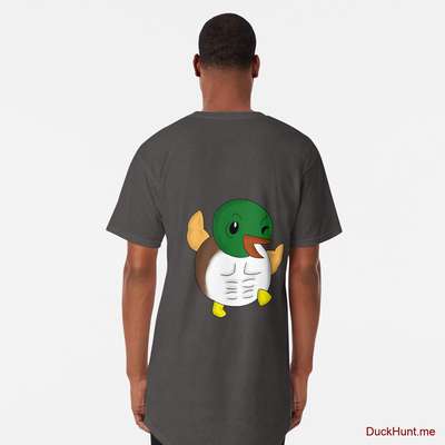 Super duck Charcoal Heather Long T-Shirt (Back printed) image