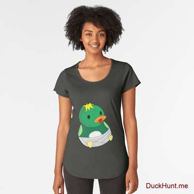 Baby duck Coal Premium Scoop T-Shirt (Front printed) image