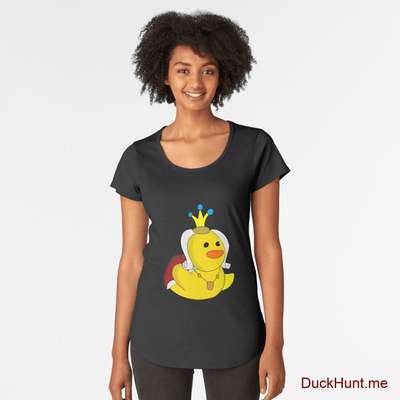 Royal Duck Black Premium Scoop T-Shirt (Front printed) image