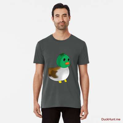 Normal Duck Dark Grey Premium T-Shirt (Front printed) image