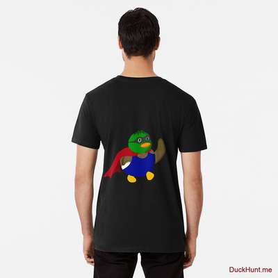 Alive Boss Duck Black Premium T-Shirt (Back printed) image