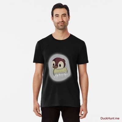 Ghost Duck (foggy) Black Premium T-Shirt (Front printed) image