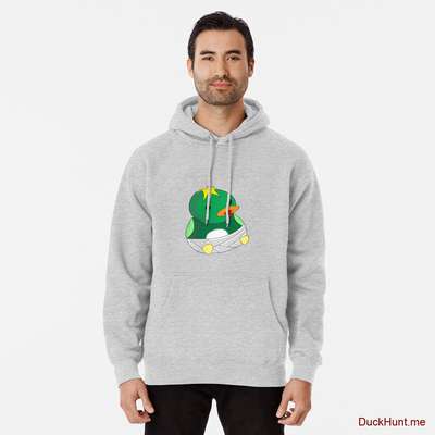 Baby duck Heather Grey Pullover Hoodie (Front printed) image