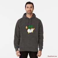 Super duck Charcoal Heather Pullover Hoodie (Front printed)