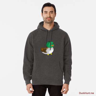 Normal Duck Charcoal Heather Pullover Hoodie (Front printed) image