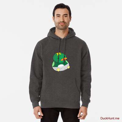 Baby duck Charcoal Heather Pullover Hoodie (Front printed) image