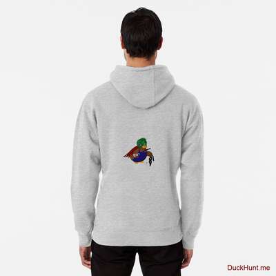 Dead DuckHunt Boss (smokeless) Heather Grey Pullover Hoodie (Back printed) image