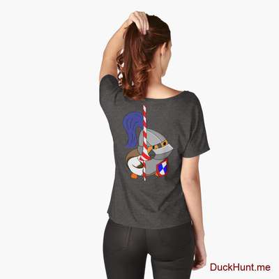 Armored Duck Charcoal Heather Relaxed Fit T-Shirt (Back printed) image